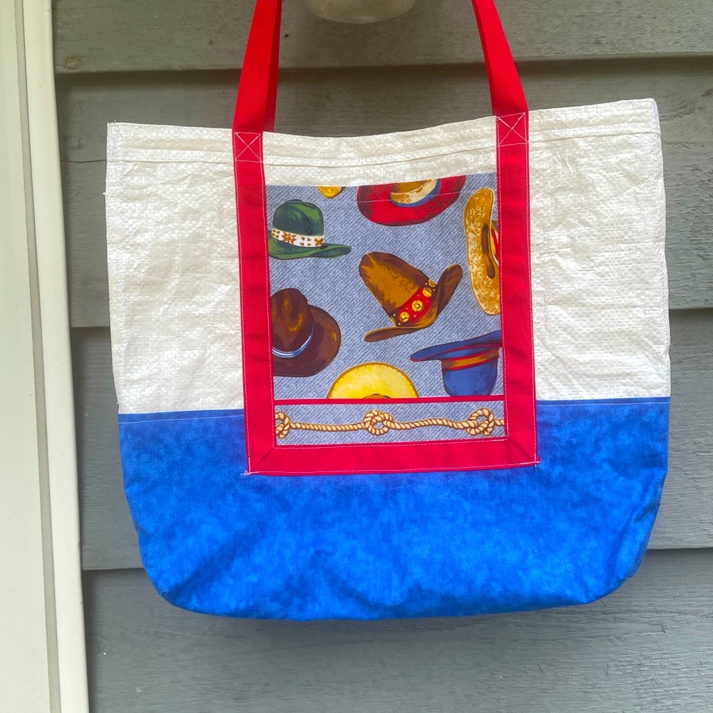 Recycled Feed Sack Shopping Bag/Tote